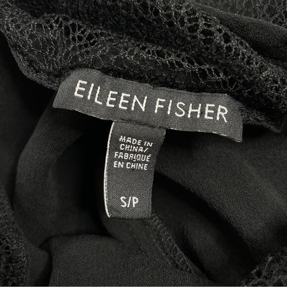 EILEEN FISHER Silk Dress Womens Size Small LBD Quiet Luxury Capsule Minimalist - Picture 7 of 9